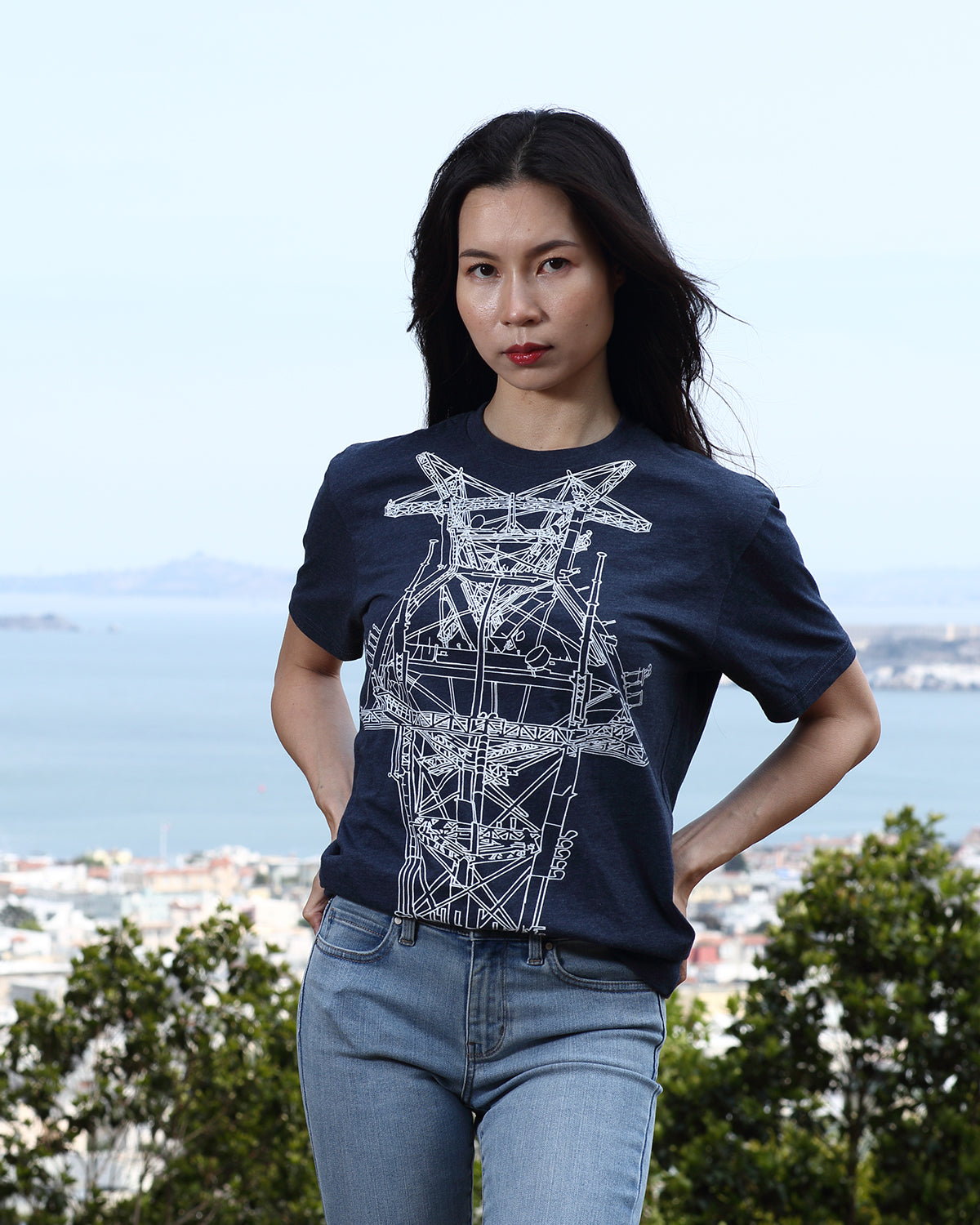 Sutro Tower T-shirt Flipped San Francisco SF Radio Tower